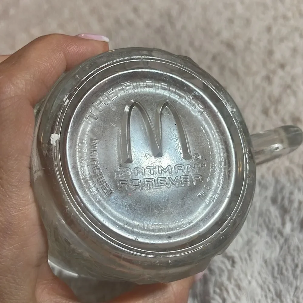 Vintage 1995 batman the Riddler McDonald’s glass collector mug